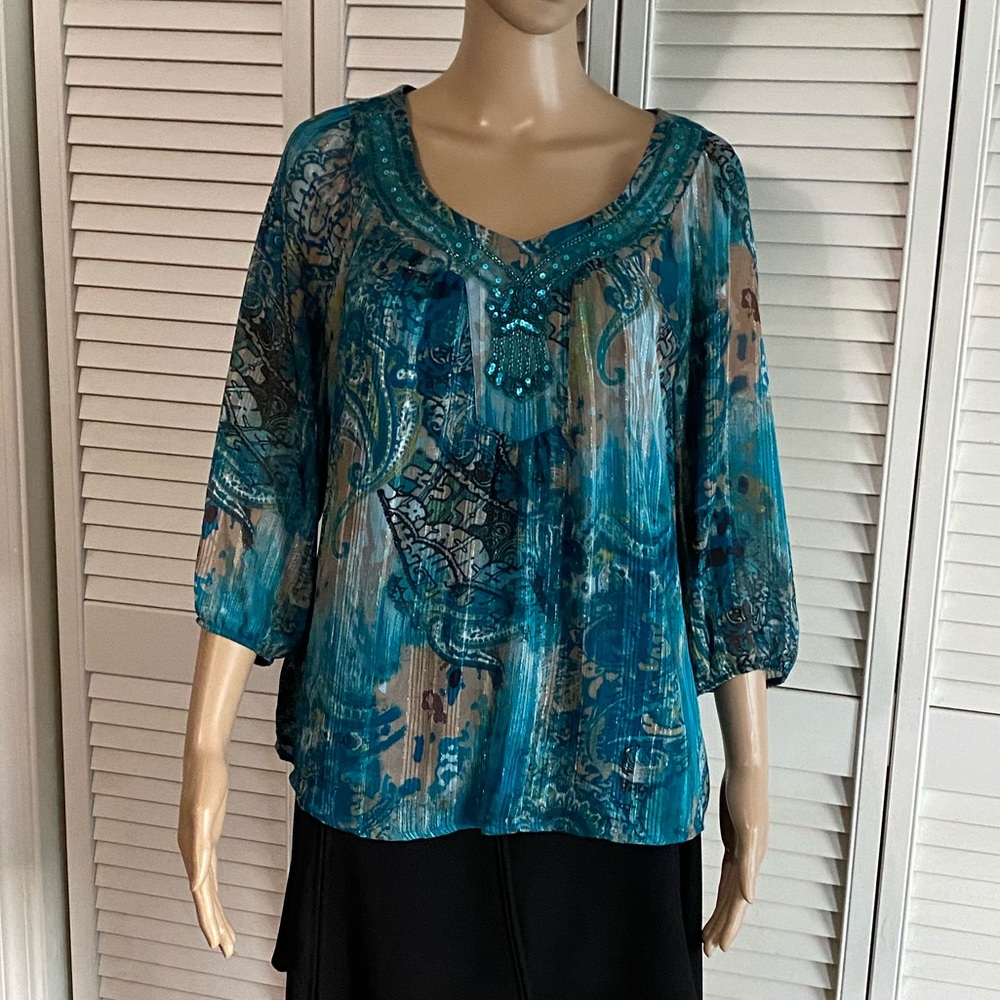 Sara‎ Michelle Shirt SZ PL